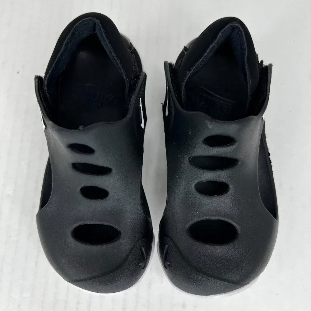 Nike Unisex  DH9462-001 Black Sunray Protect 3 Rubber Snap Size 10C Sandals